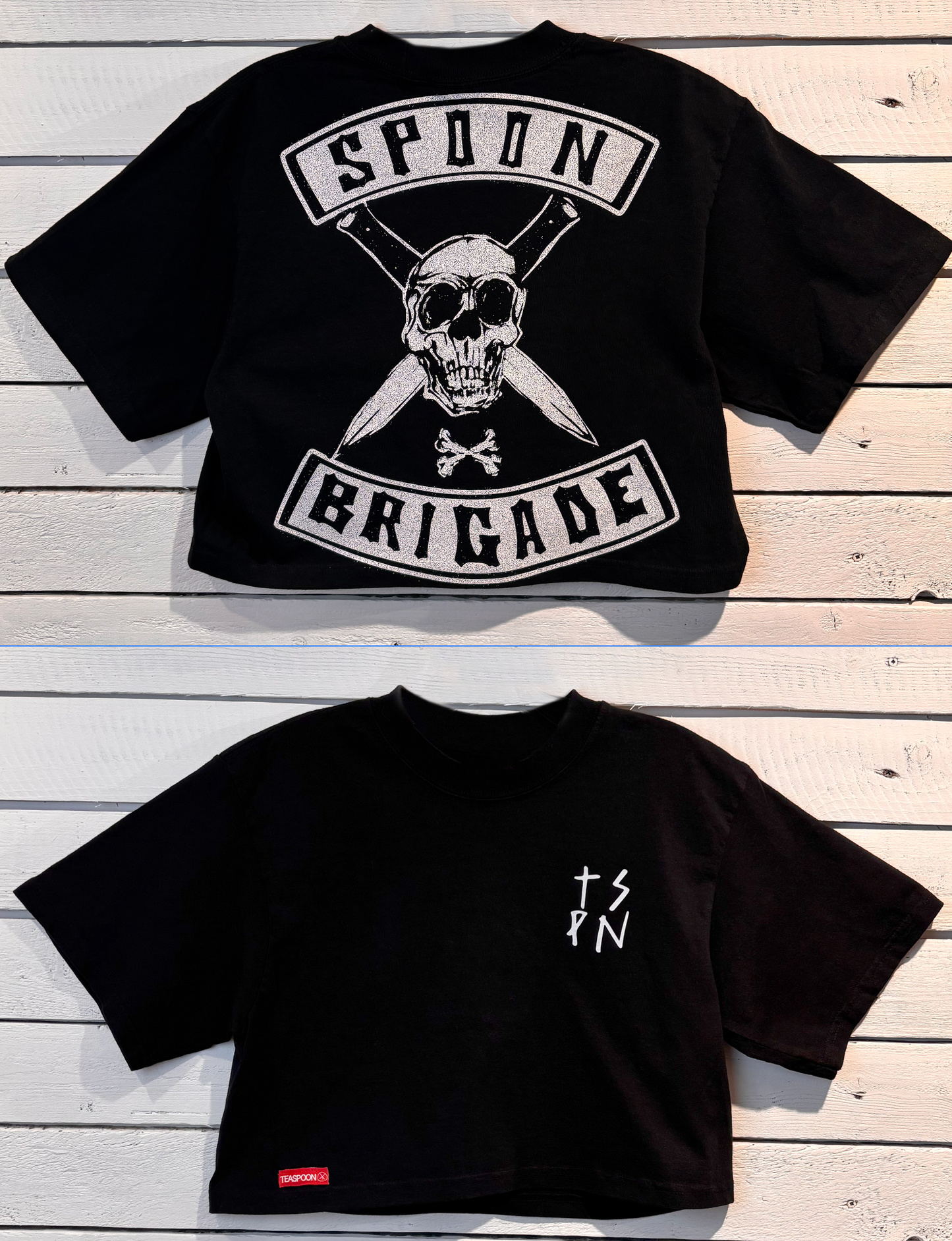 Crop Tee Spoon Brigade Black