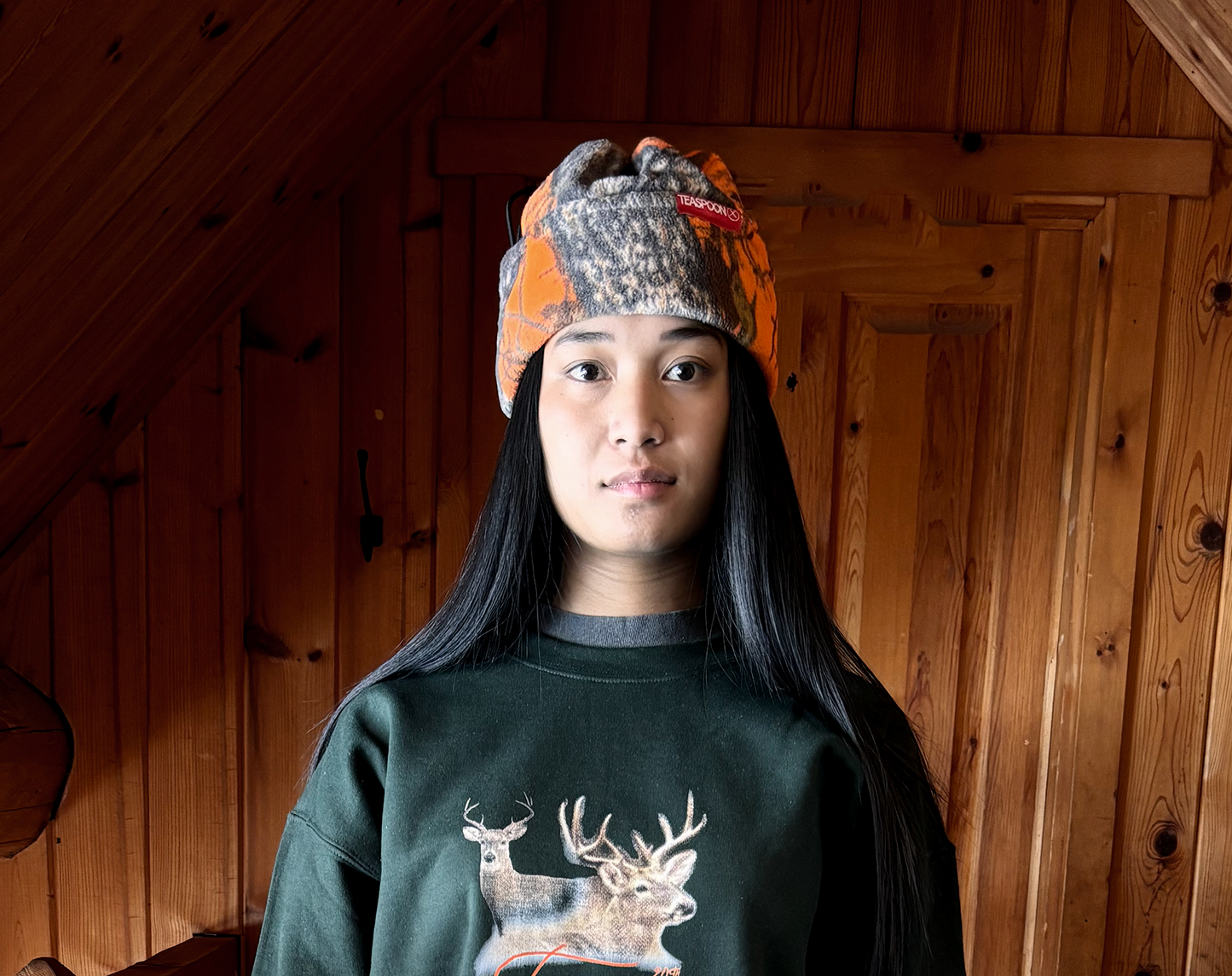 Beanie Combo Polar Camo Orange