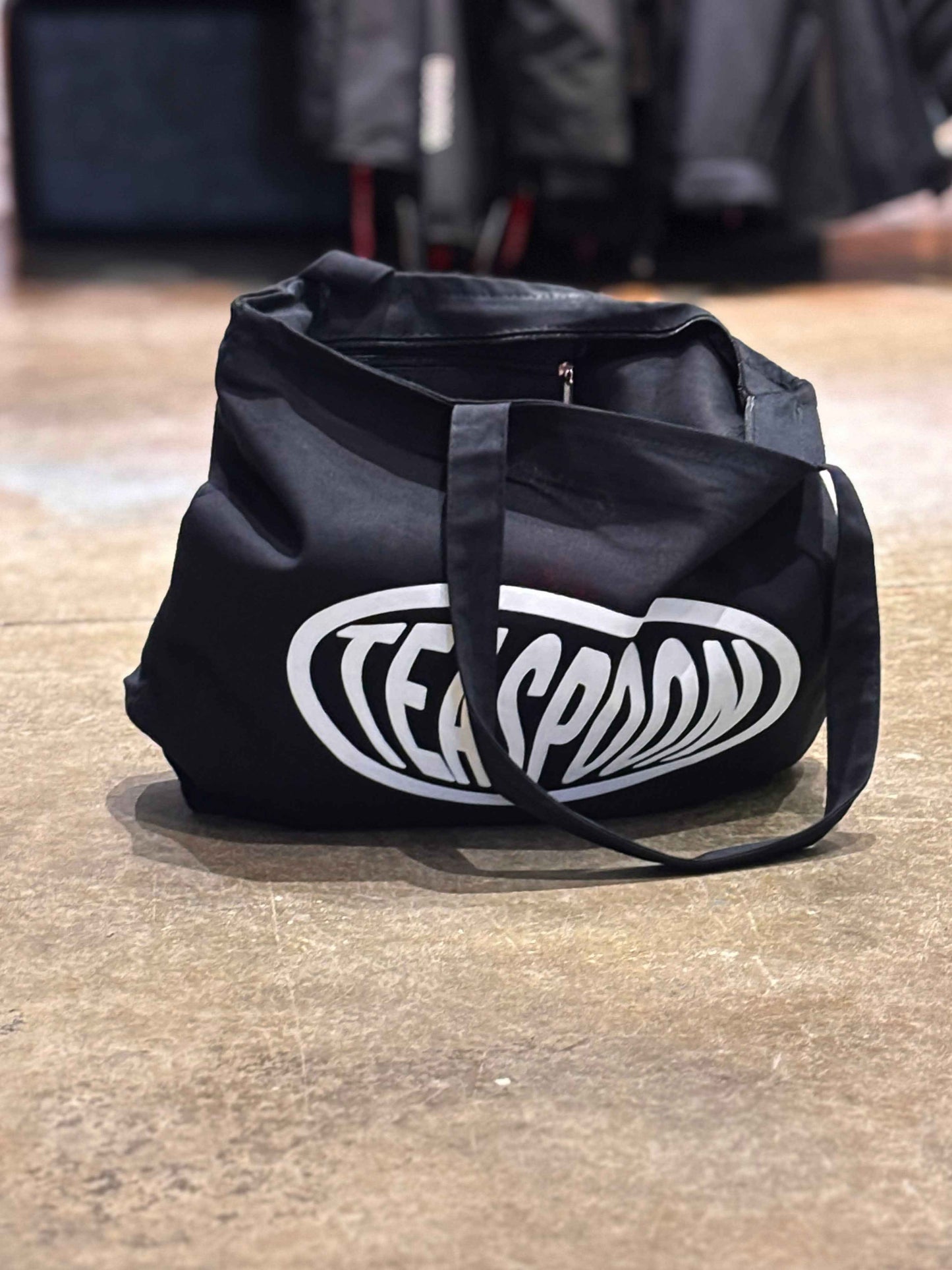 Zip Black Tote Bag