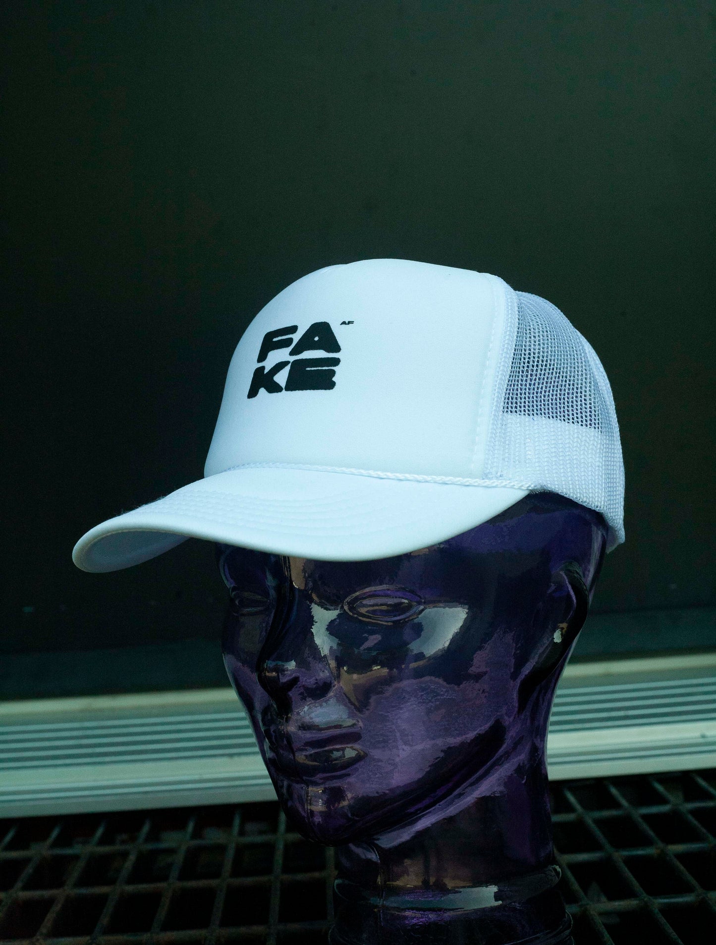 Casquette Foamy Truck Fake AF White