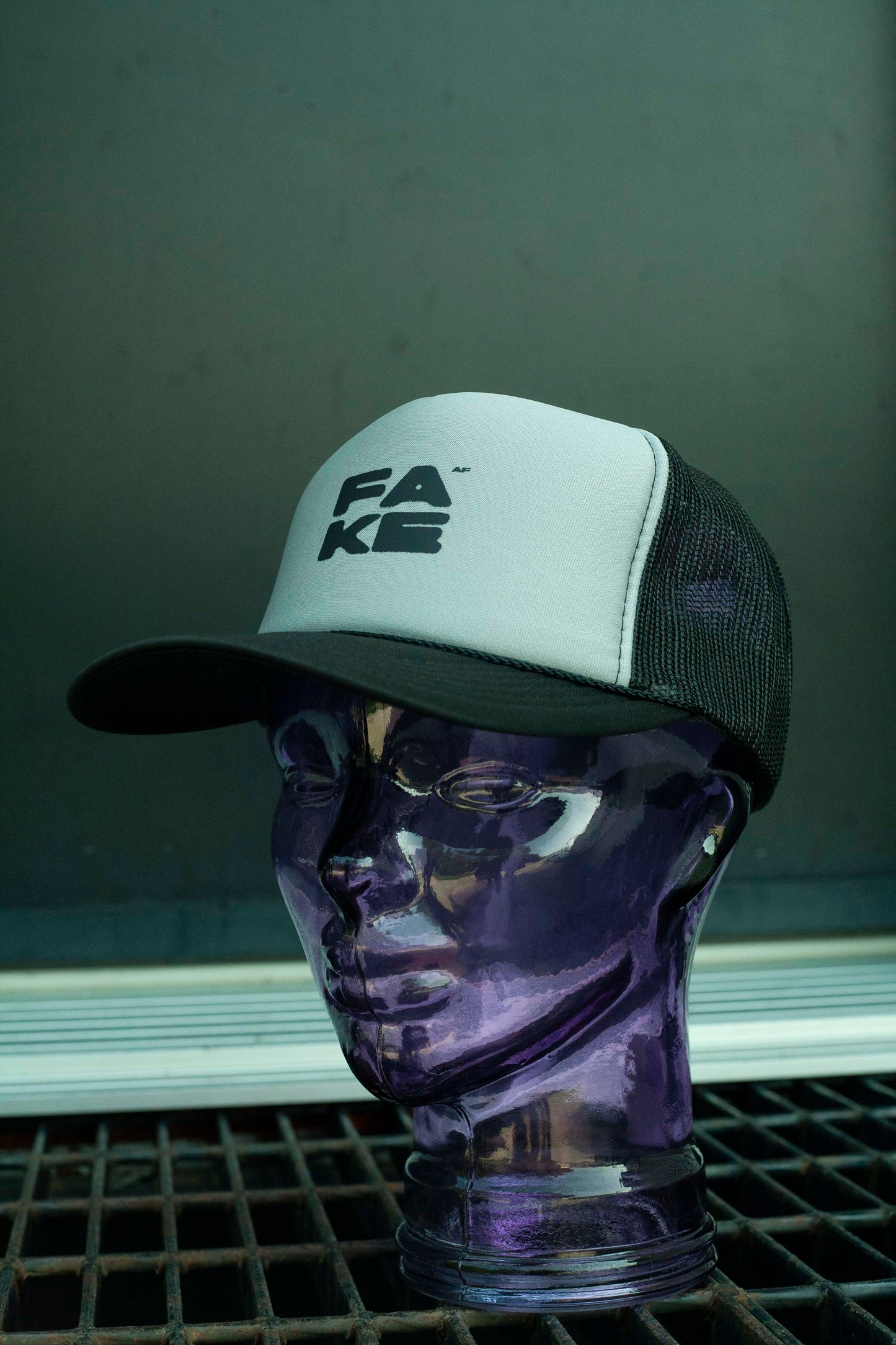 Casquette Foamy Truck Fake AF Gris Noir
