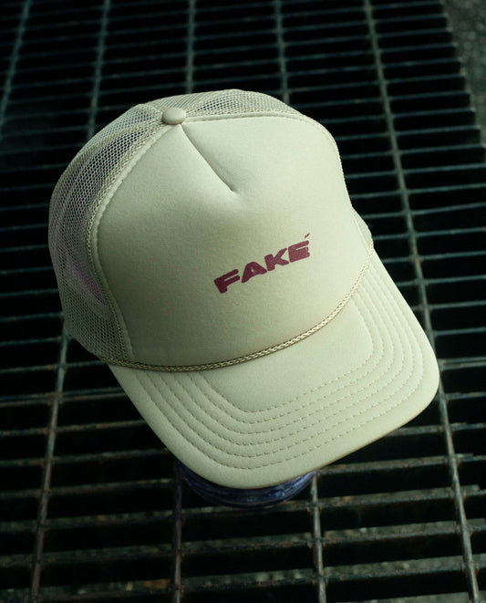 Casquette Foamy Truck Fake AF Beige