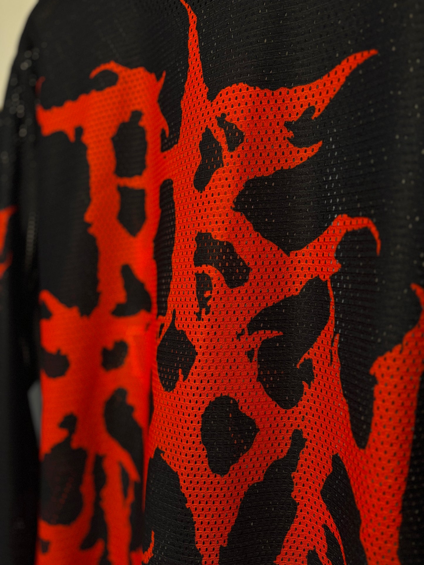 TEASTROKES MESH JERSEY RED METAL