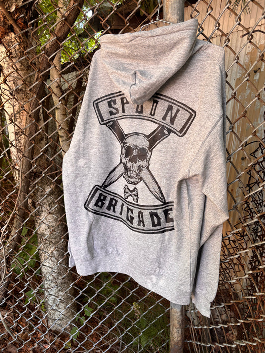 Unisex Hoody Spoon Brigade Gris