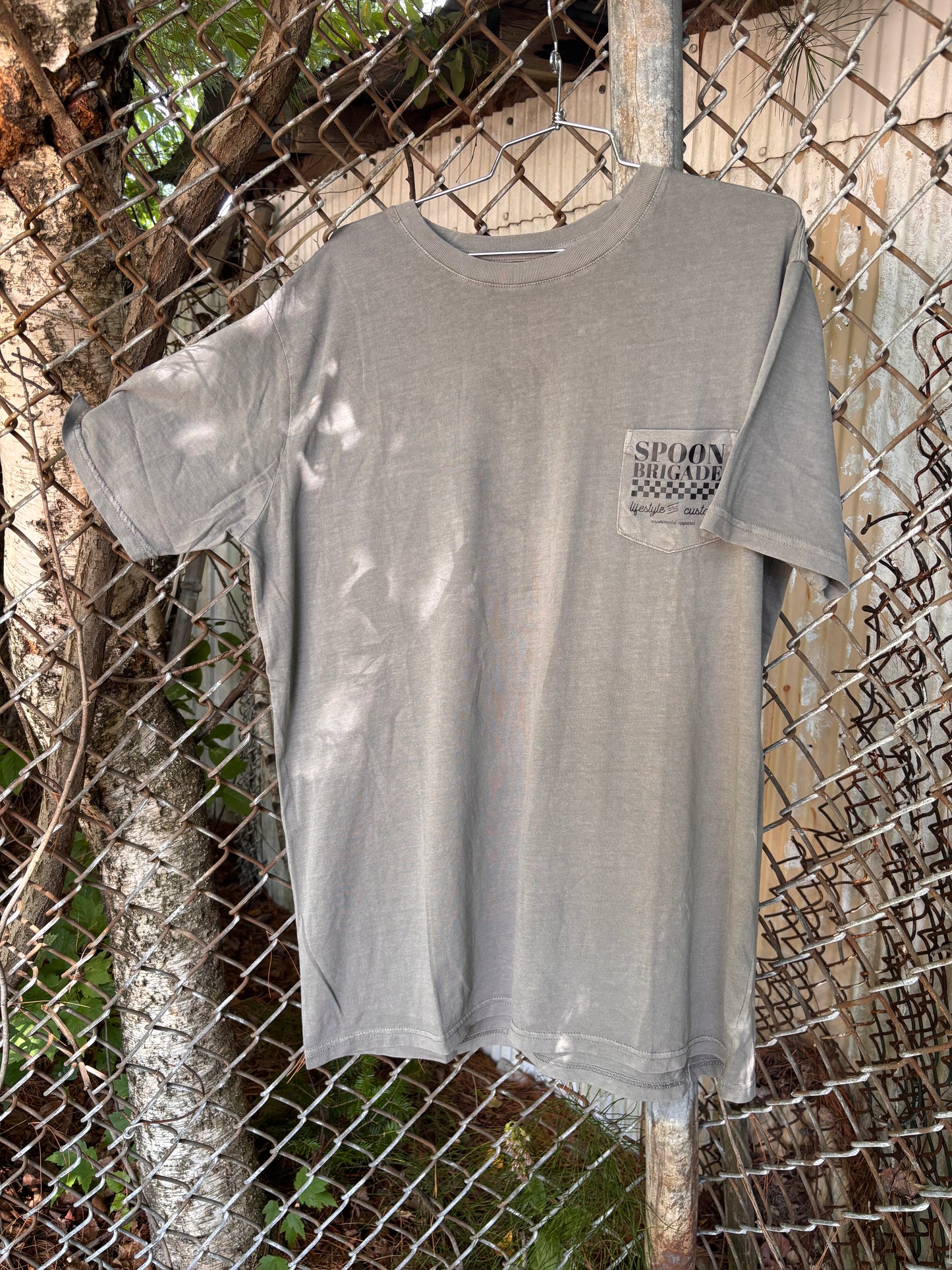 Moto Parts Grey Wash Tee
