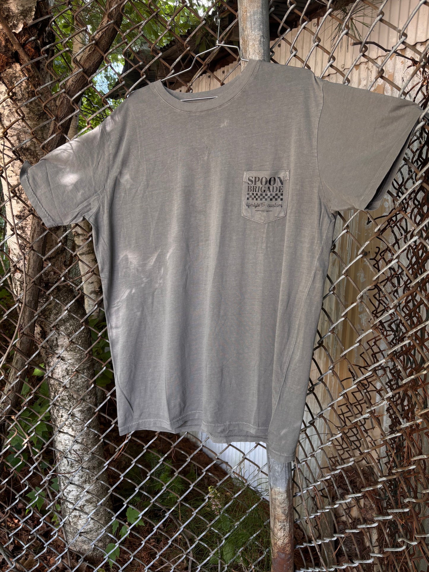 Moto Parts Grey Wash Tee