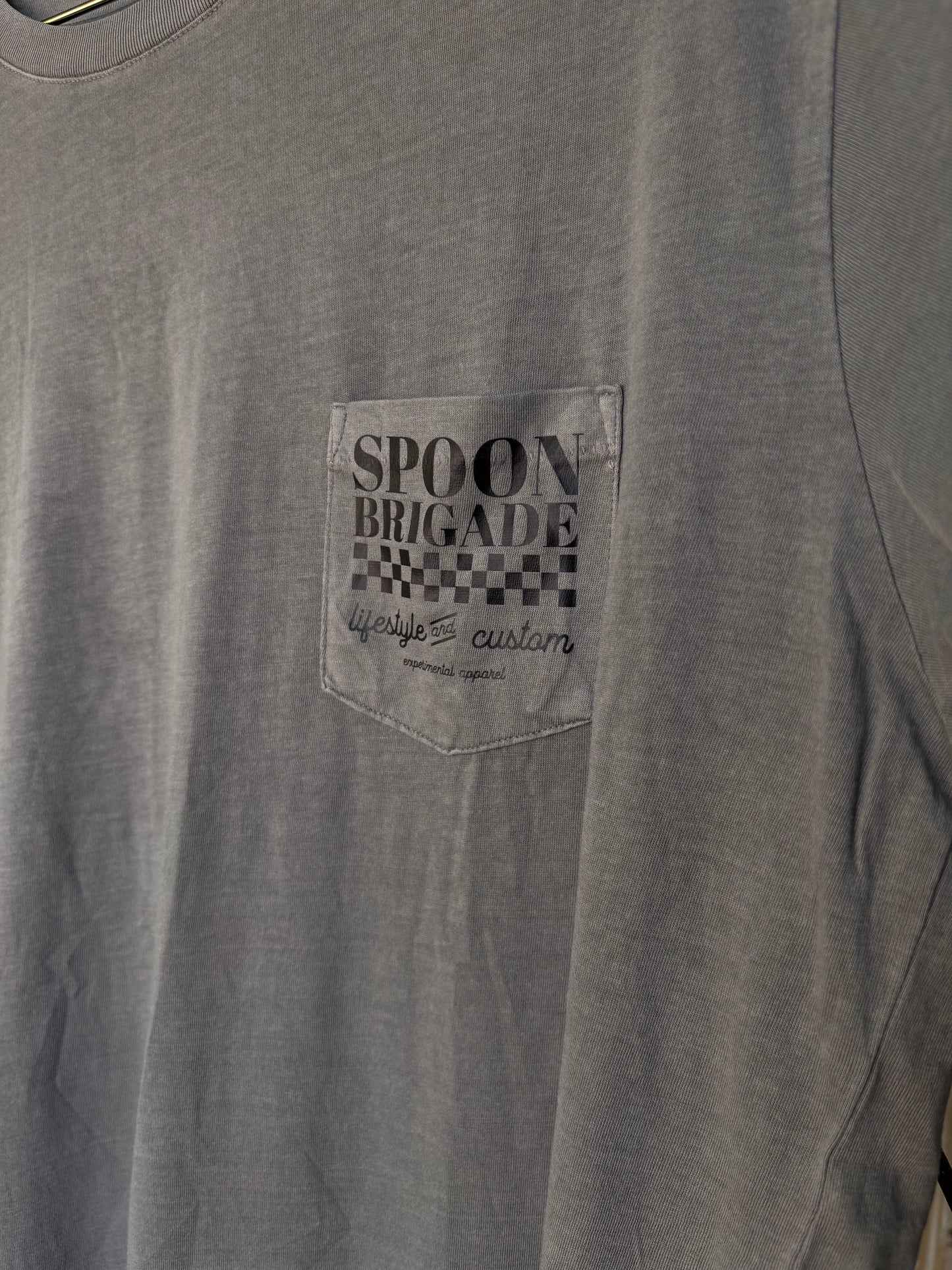 Moto Parts Grey Wash Tee