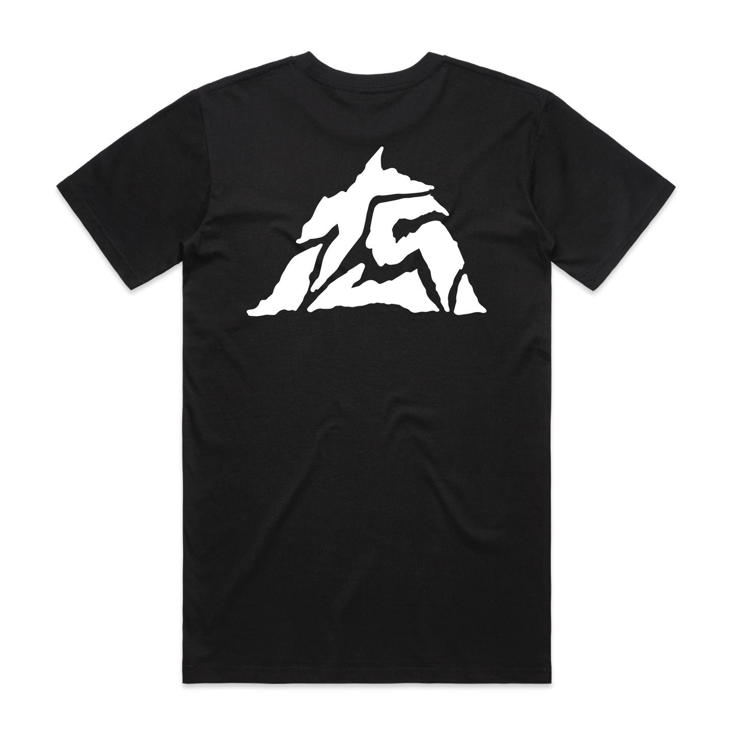 Mountain logo - Soft Coton Tee - Black