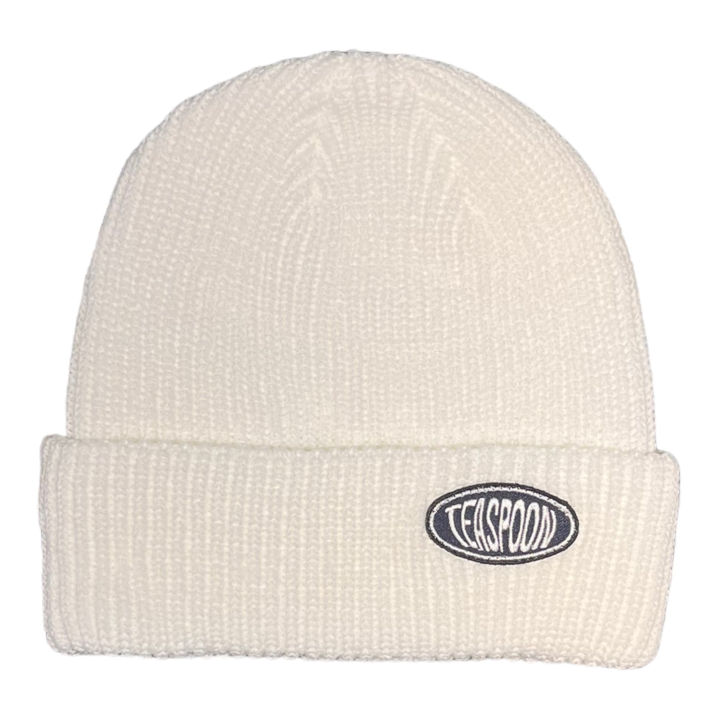 Elipse logo - Regular Rib beanie - White