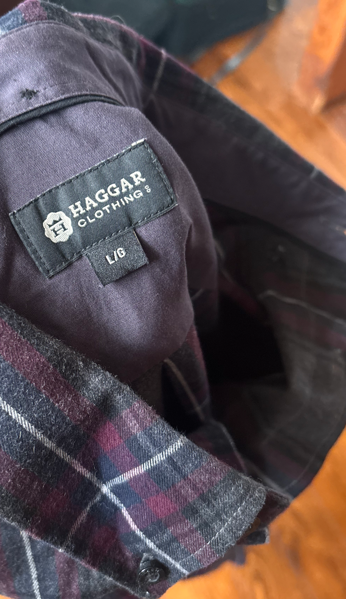 CHEMISE RECYCLÉE-UPCYCLED Mauve-Gris