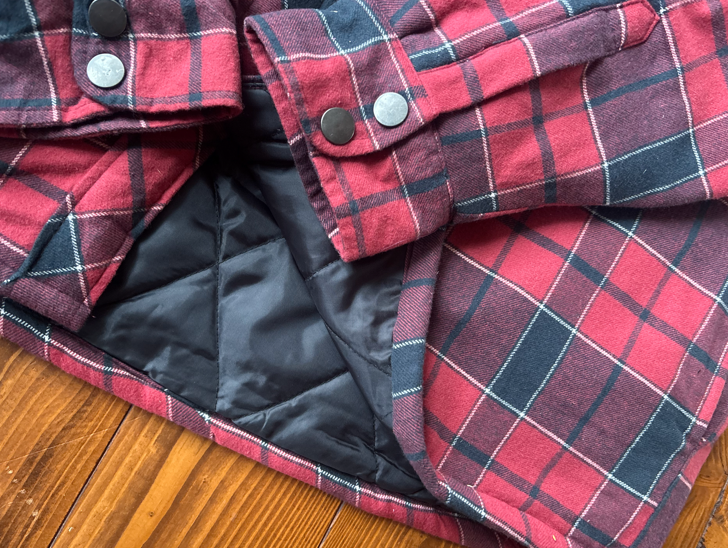 CHEMISE DOUBLÉE rouge faded