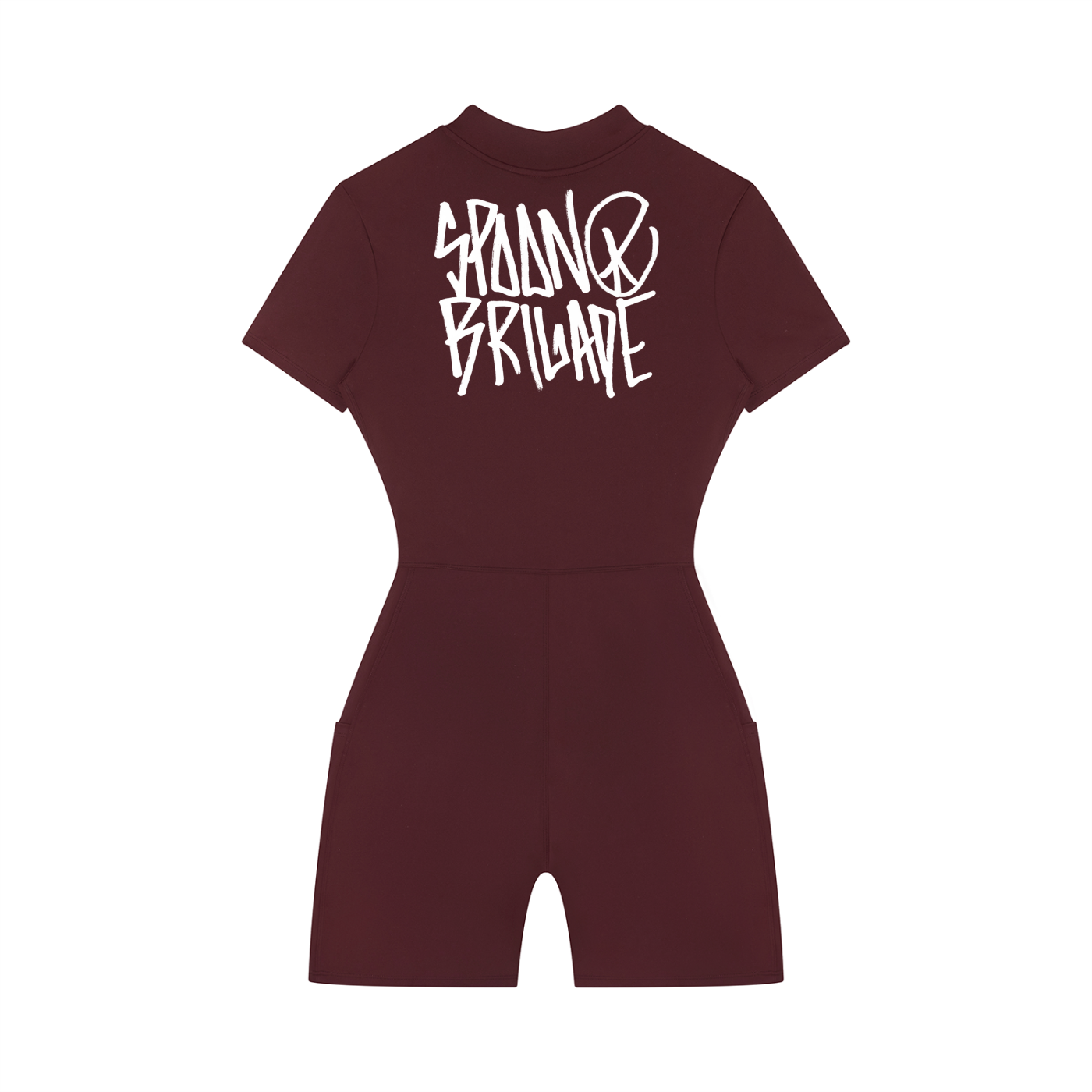 Women's Quarter-Zip Short Sleeve Romper