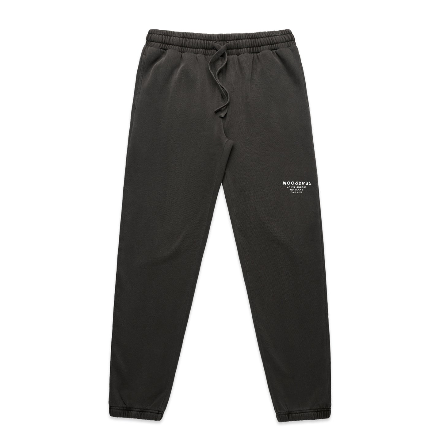 No plans logo - Vintage Faded Joggers pants - Faded Black