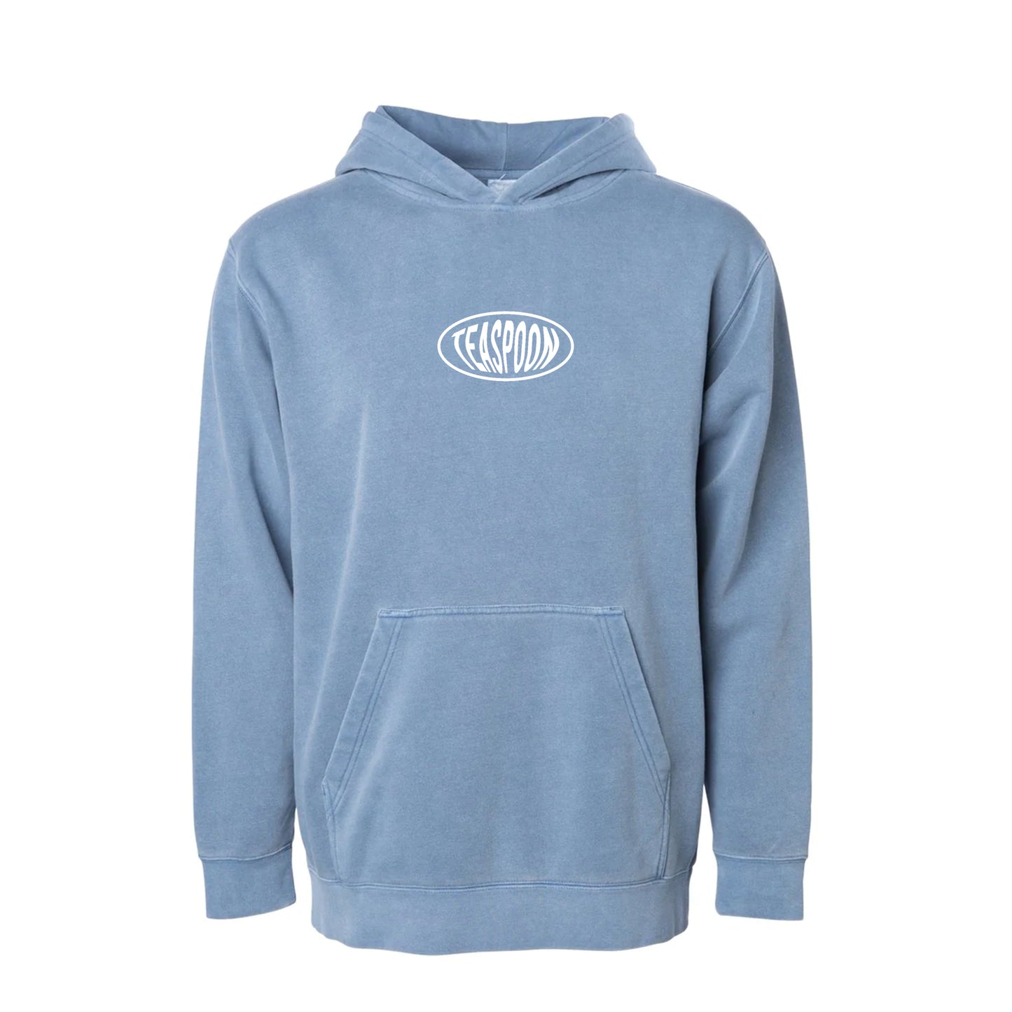 Elipse logo - Faded hoody - pigment Dye - Steel Blue