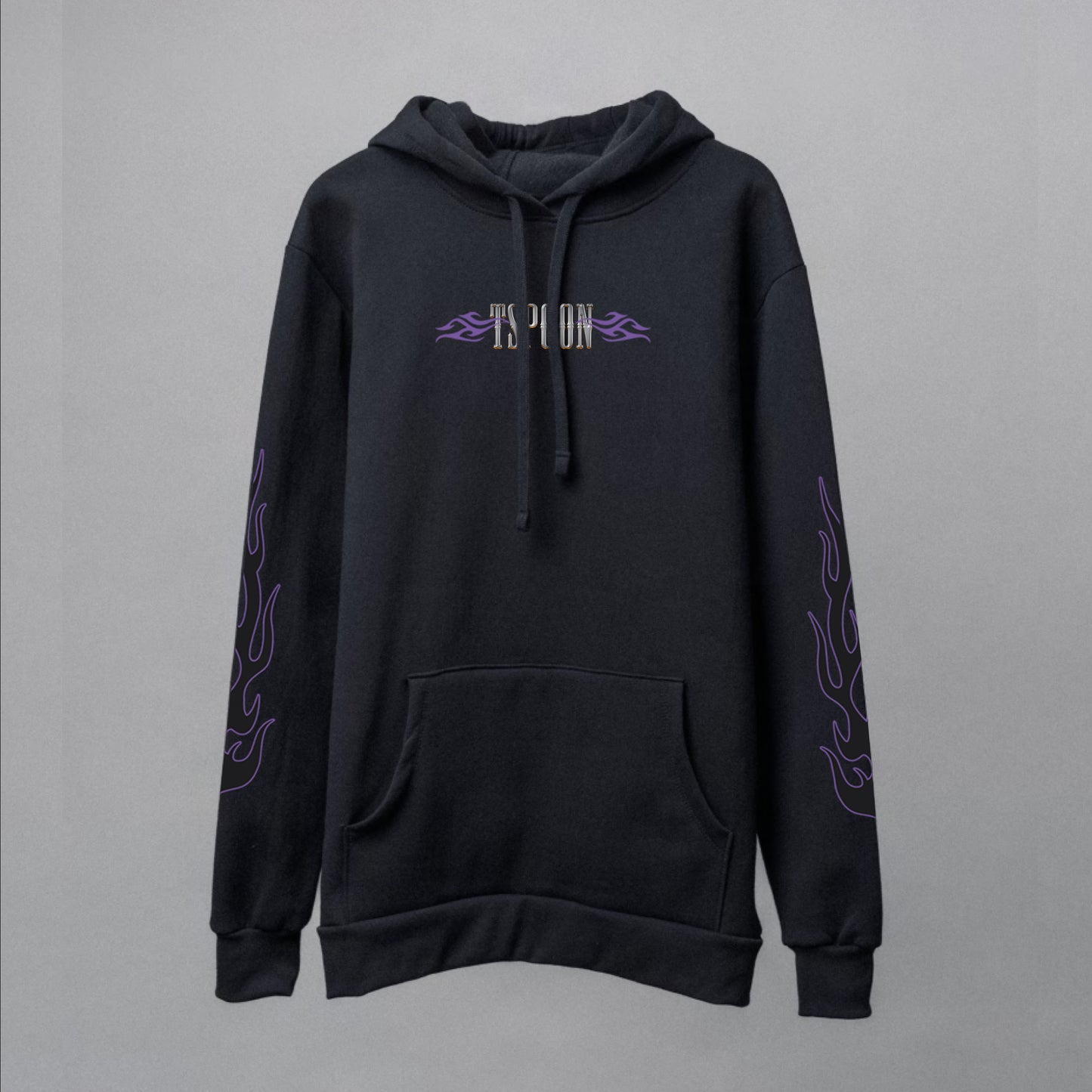 Chrome logo print - Soft Coton Hoody - Black