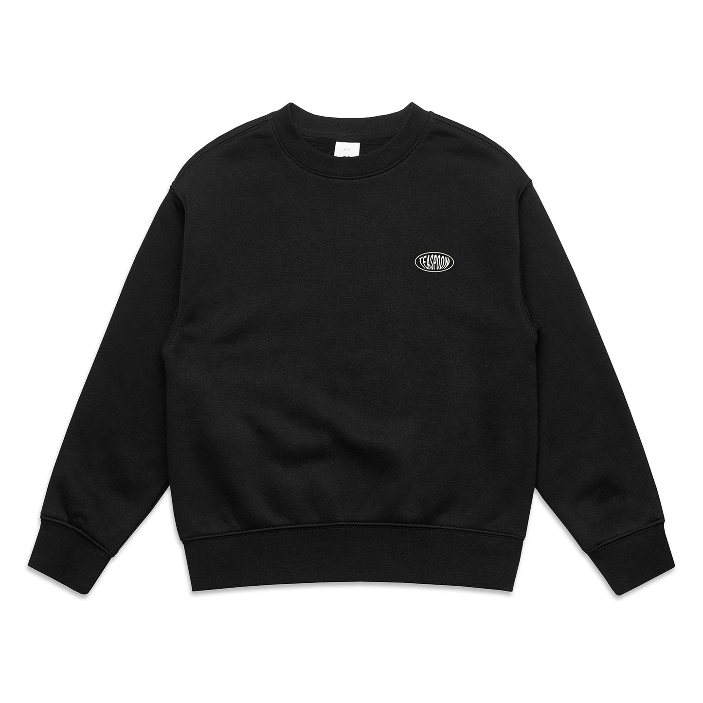 Elipse broderie - Crew neck - Black