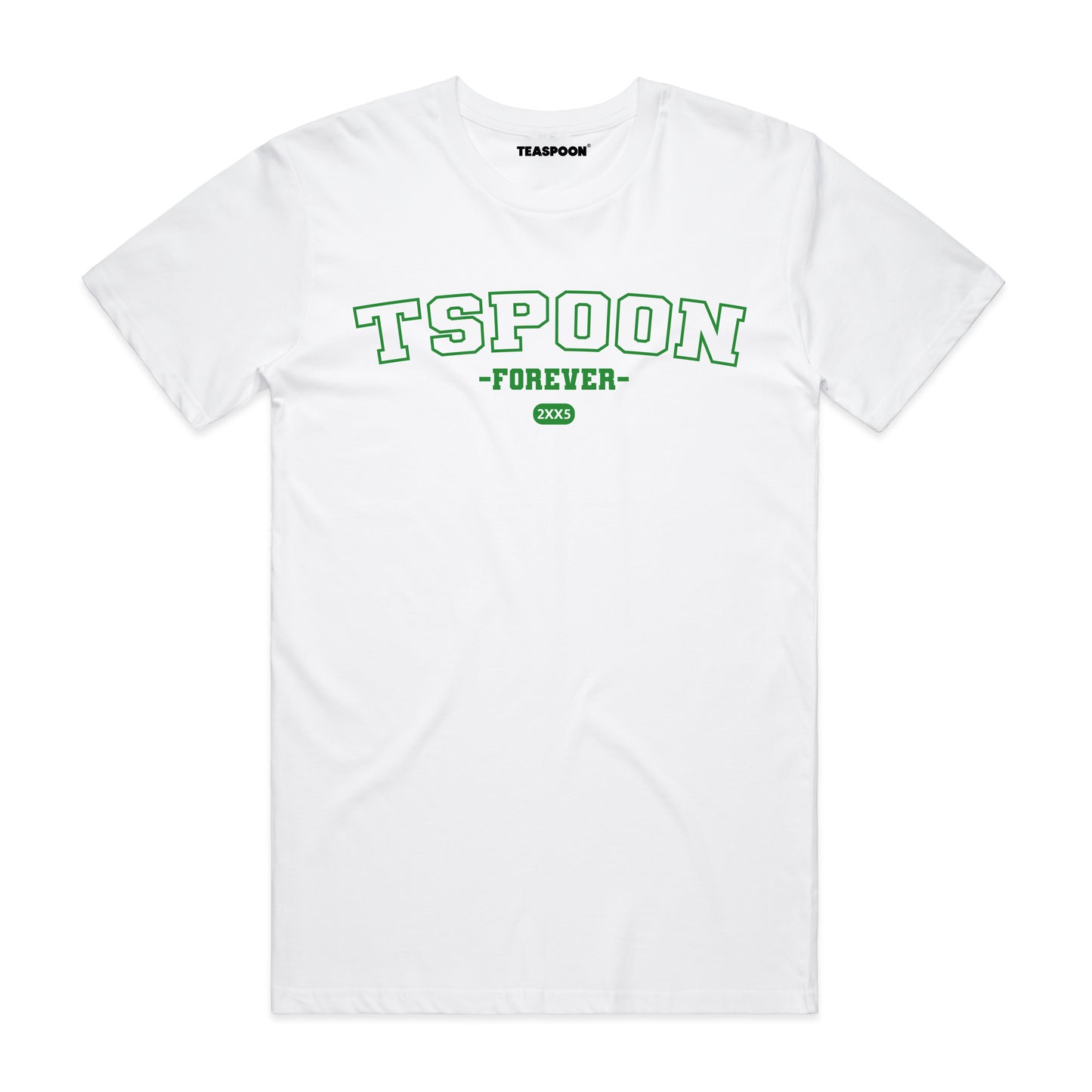 Forever TSPOON - recycled fabric tee - white