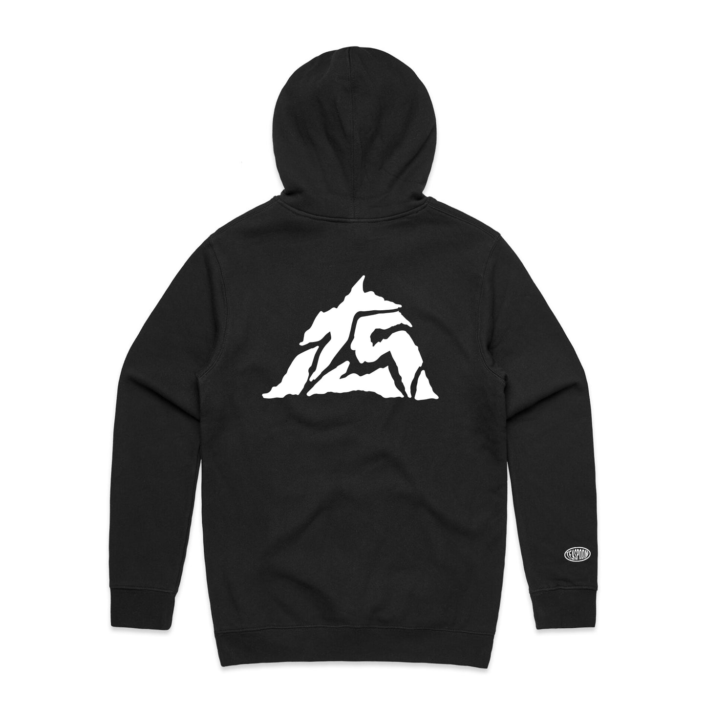 Mountain TS print - Soft Coton Hoody - Black