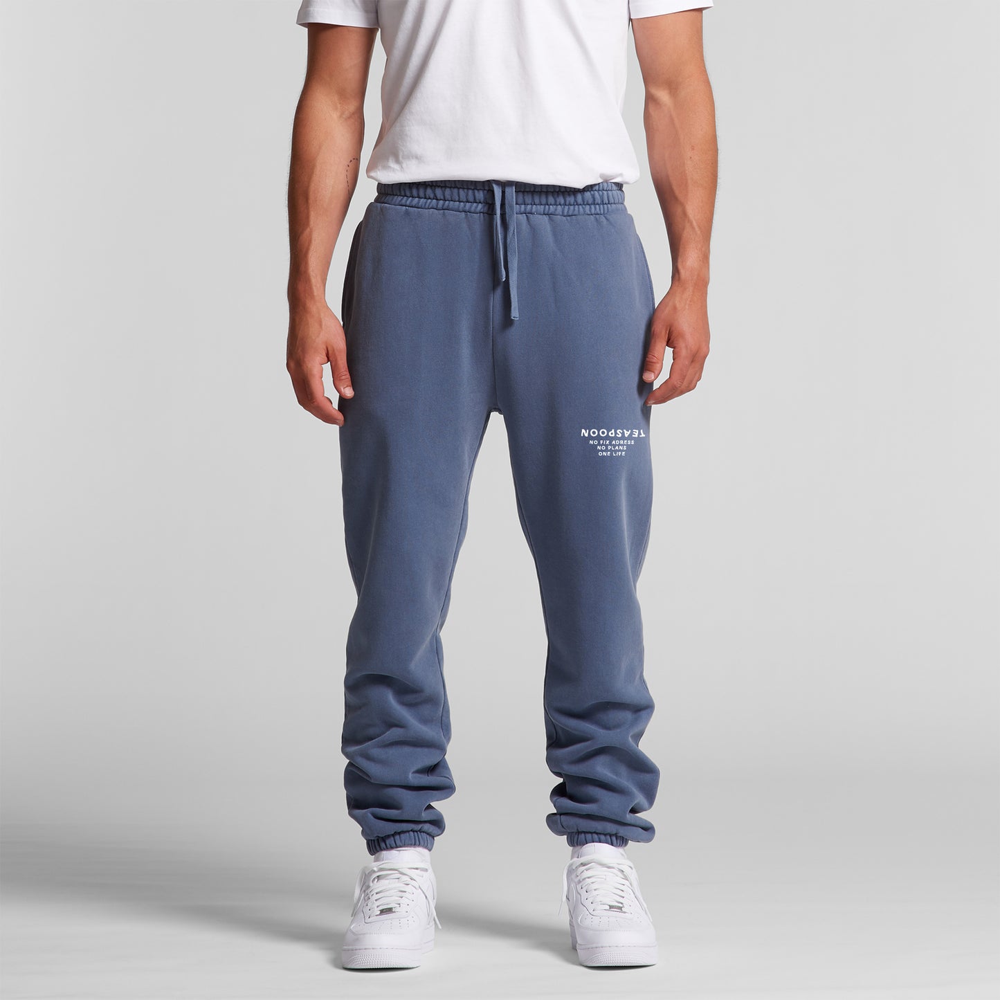 No plans logo - Vintage Faded Joggers pants - Faded Black