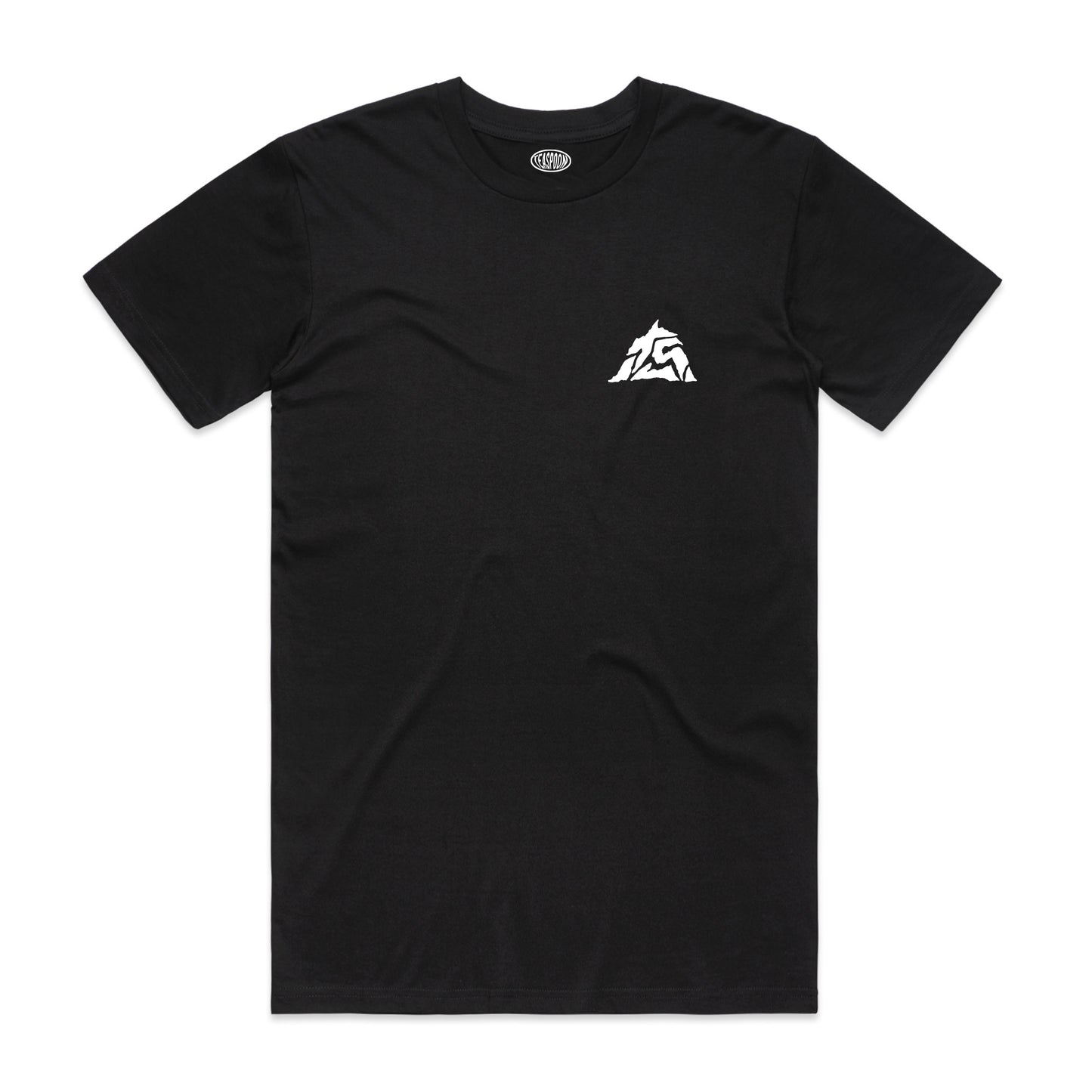 Mountain logo - Soft Coton Tee - Black