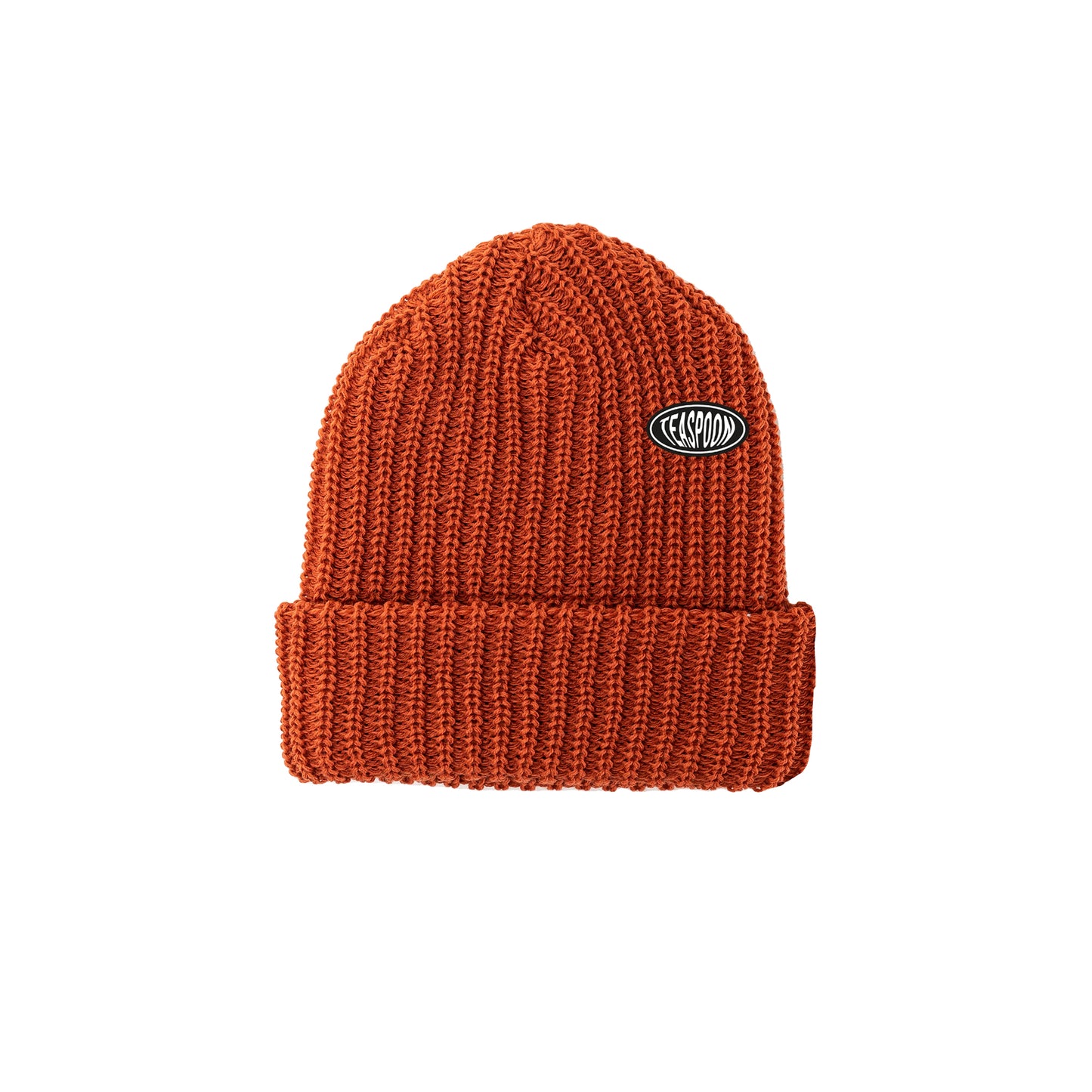 Elipse logo - Chunky Rib - Orange Beanie