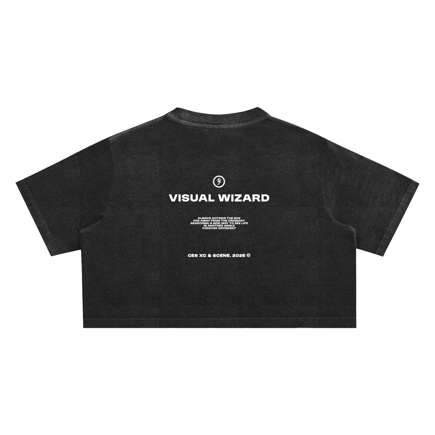 Snow Washed CES X collab Crop Top