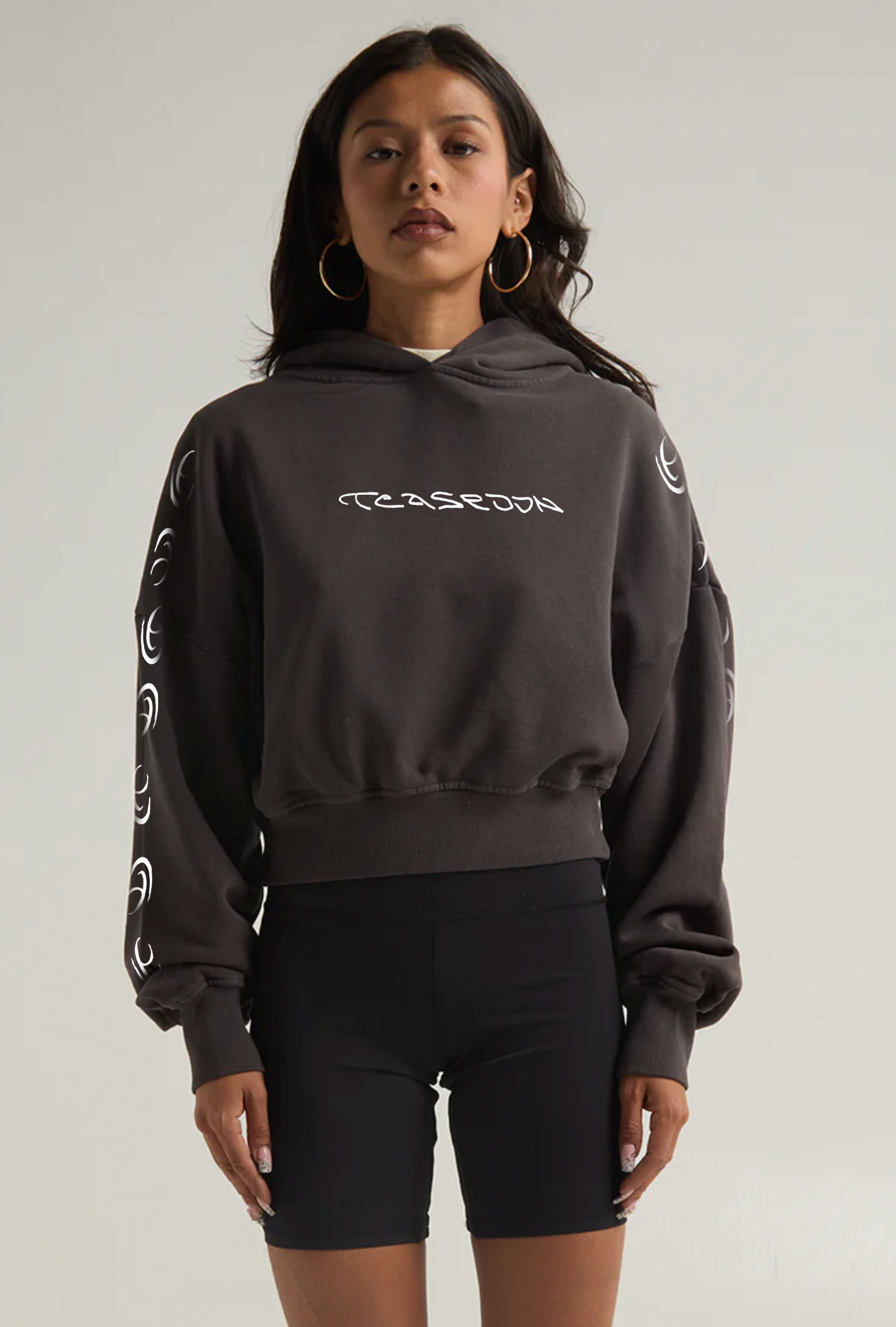 Garment Dye Crop Hoody WAVE RAVE