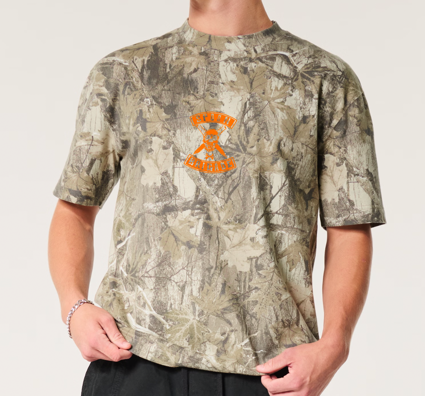 T-shirt Camo Hunt Spoonbrigade Chest print