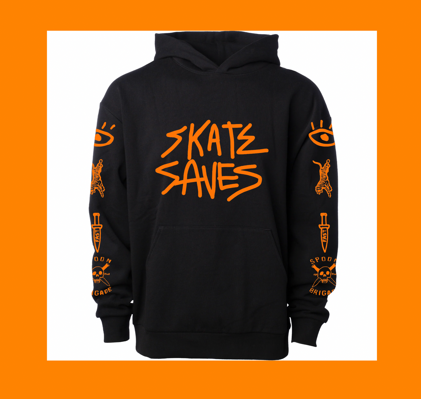 Skate Saves Hoodie Black