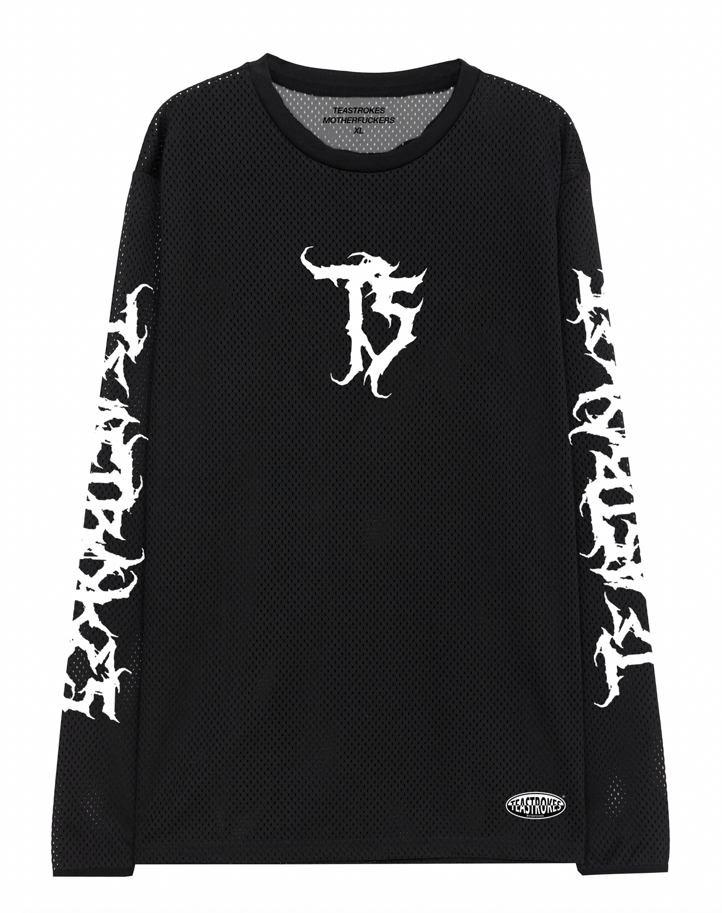 TEASTROKES MESH JERSEY WHITE METAL