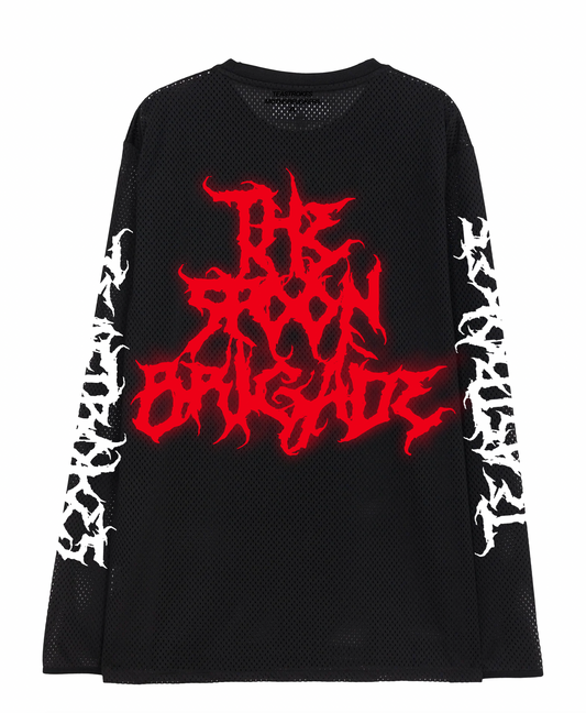 TEASTROKES MESH JERSEY RED METAL
