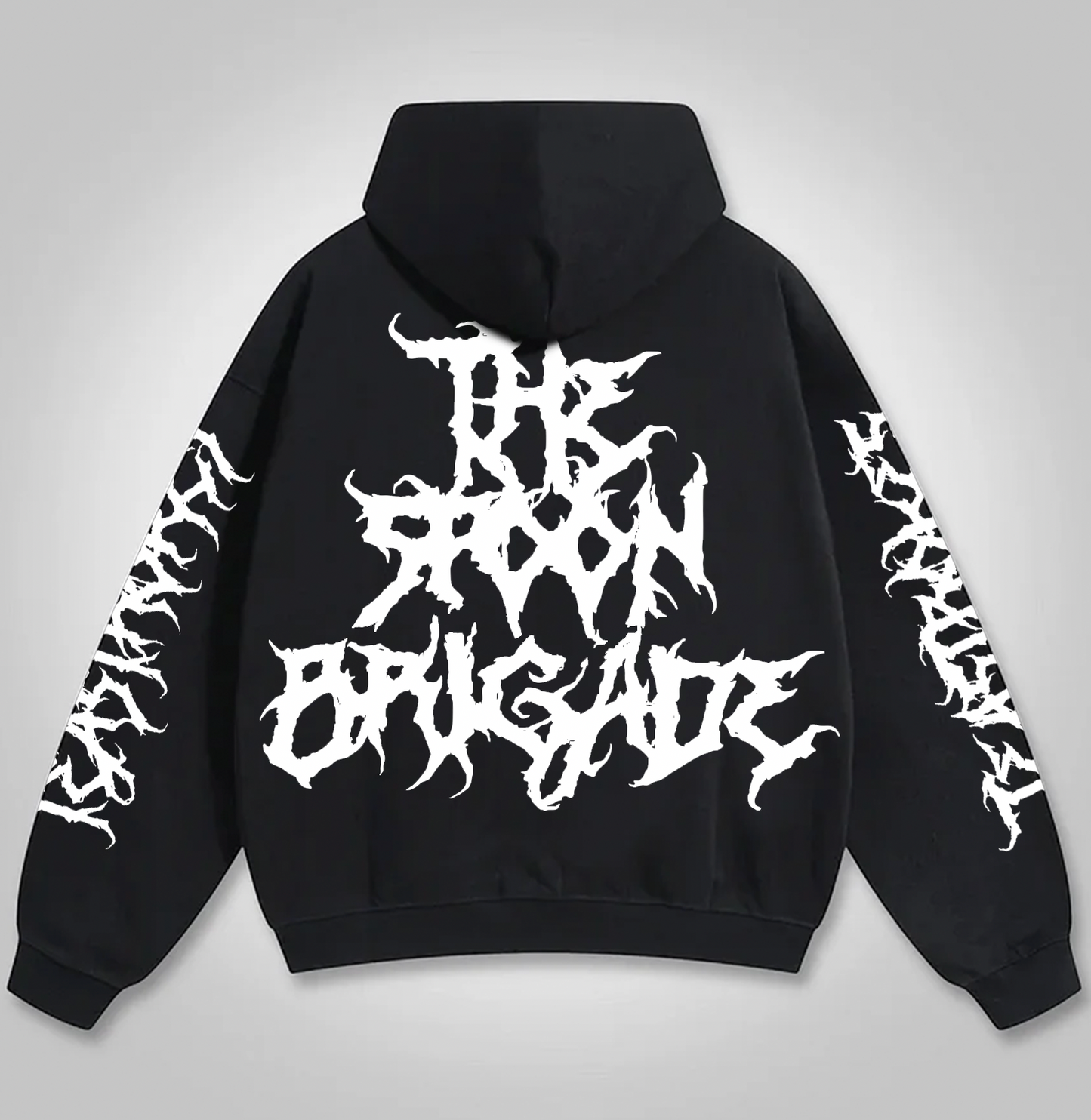 DROP SHOULDER Unisex Hoody White Metal