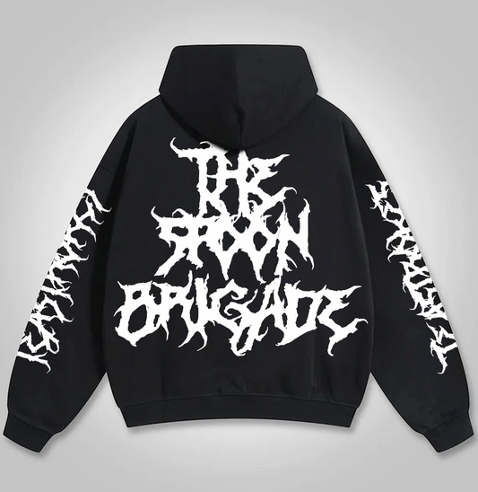 DROP SHOULDER Unisex Hoody White Metal