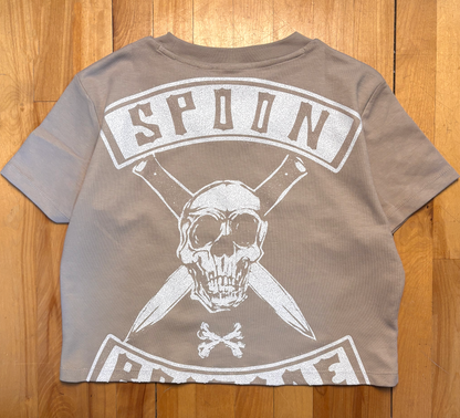 Premium Spoon Brigade Crop Top Almond
