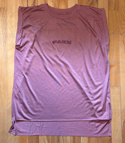 FAKE [AF] FLOWY TANK MAUVE