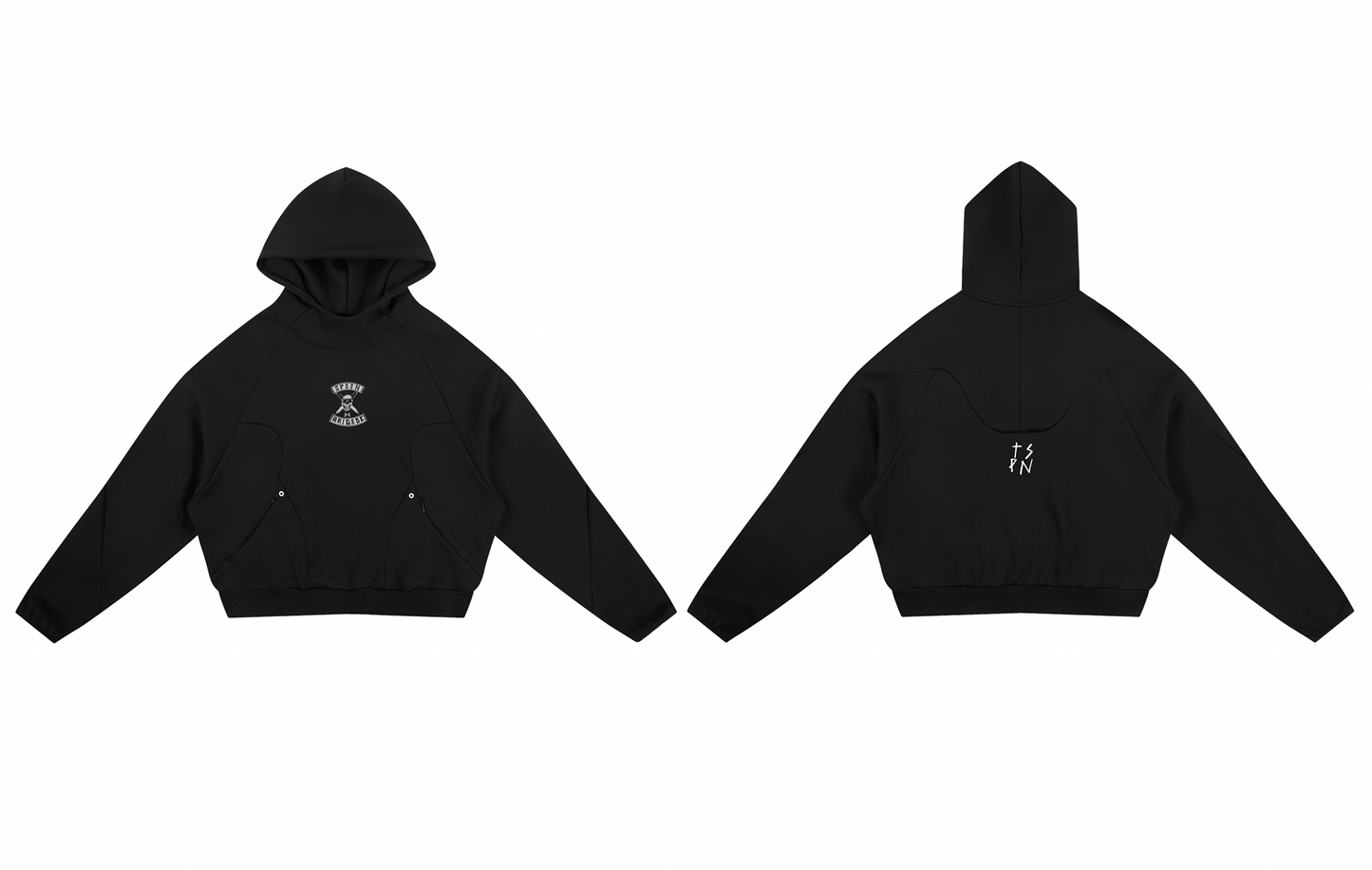 Unisex Curved Panel TS Hoodie