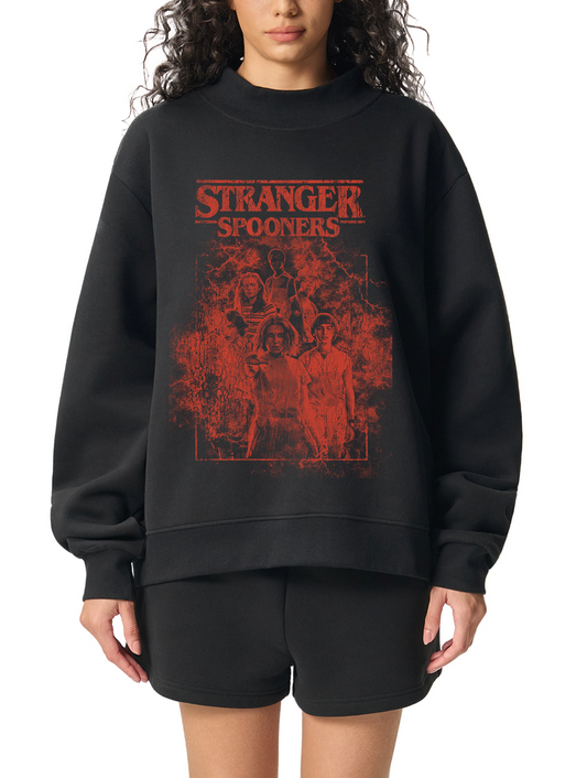 Stranger Women Fleece Mock-Neck Crew