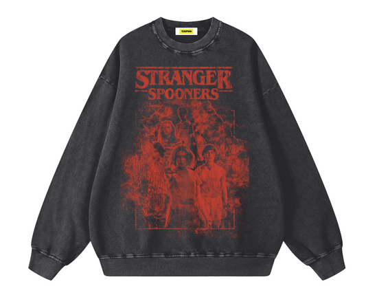 Stranger Snow Washed Oversized Sweatshirt