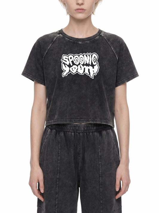 Women's Mineral Wash Crop SPOONIC YOUTH
