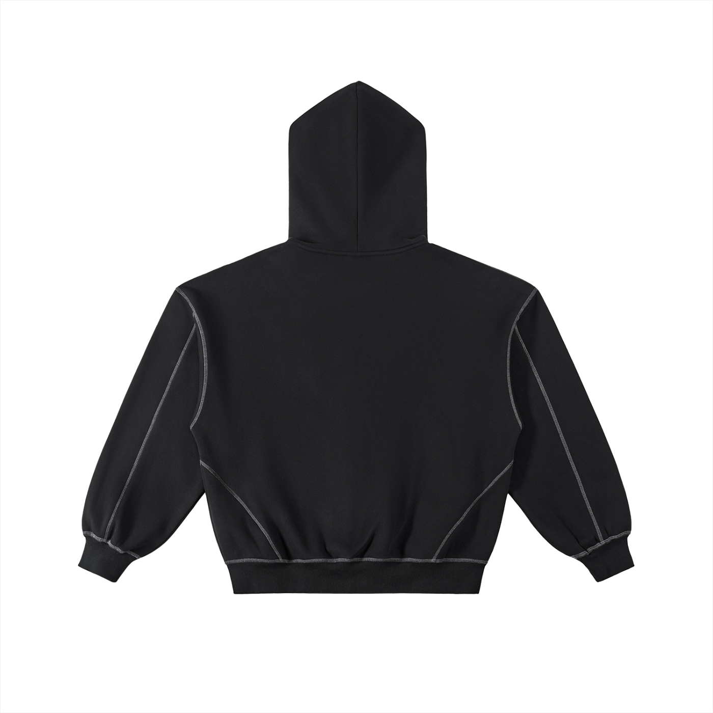 Contrast Boxy Hoodie