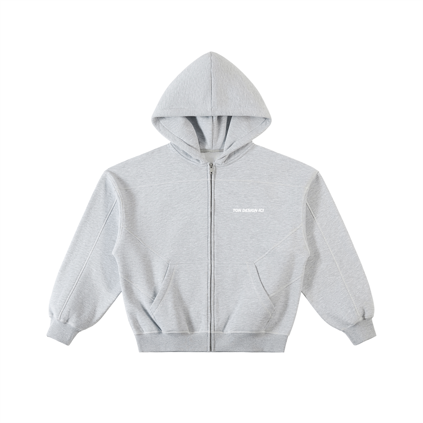 Contrast Boxy Hoodie