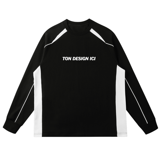 Panel raglan Contrast shirt