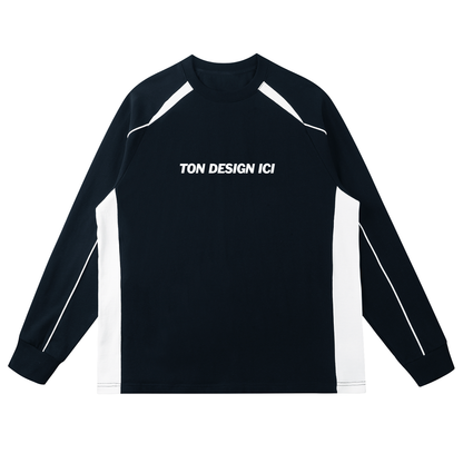Panel raglan Contrast shirt