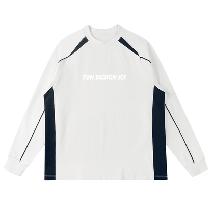 Panel raglan Contrast shirt