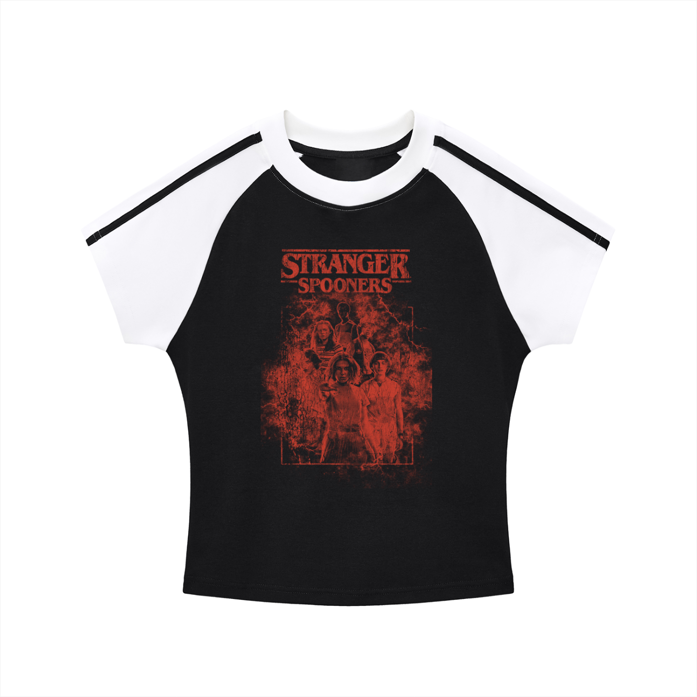 Stranger Contrast Stripes Raglan Sleeve T-Shirt