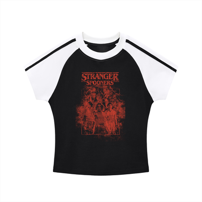 Stranger Contrast Stripes Raglan Sleeve T-Shirt