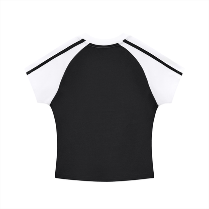 Stranger Contrast Stripes Raglan Sleeve T-Shirt