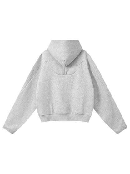 BLANK ( no logo ) Curved Panel Hoodie