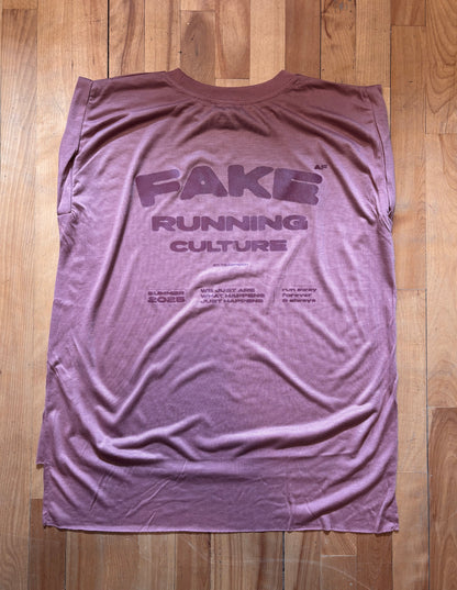 FAKE [AF] FLOWY TANK MAUVE