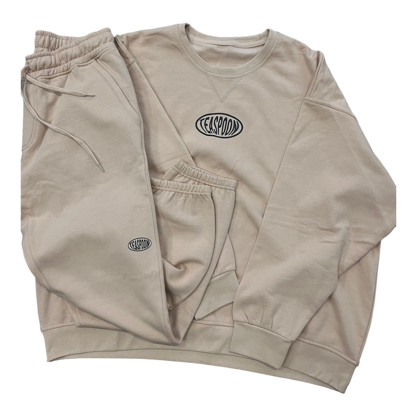 Joggers kit [ loose fit crew ] beige